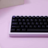 114 Key Translucent Double Shot ABS Keycaps Purple Black Semi Transparent Keycap Cherry Profile for MX Switches Gaming Keyboard - details 4