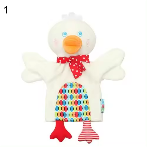 Marionetas de dedos de mano de animales de dibujos animados para niños, juguetes de aprendizaje de Educación Temprana, lindo muñeco de felpa para padres e hijos - 1