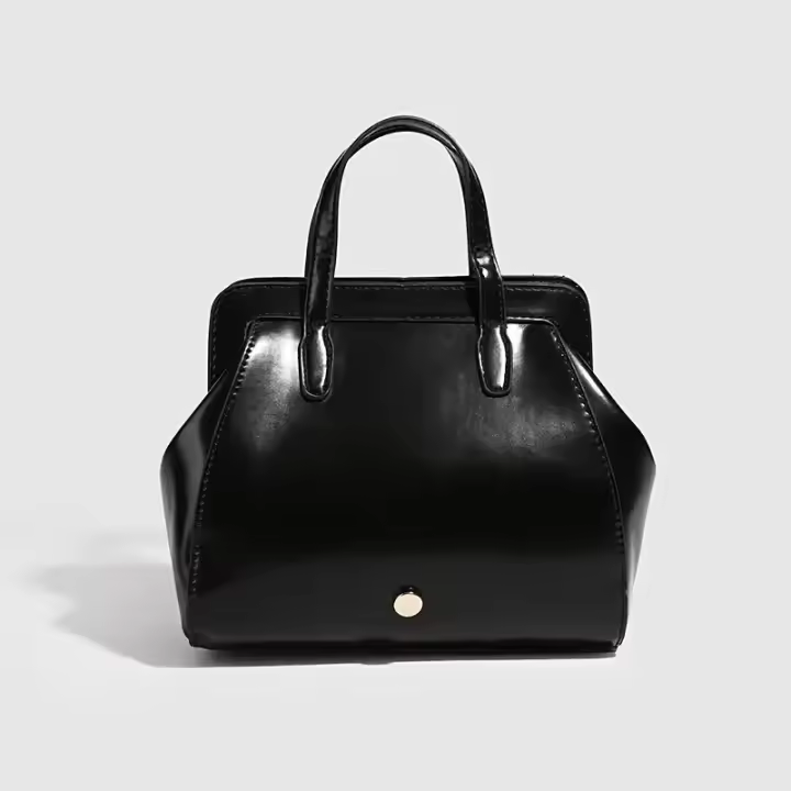 Mochila vintage de piel sintética negra para mujer, correas ajustables para los hombros, cierre de cremallera, forro de poliéster, perfecta para la universidad, desplazamientos y salidas informales, mochila para - 1
