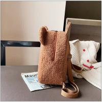 Mochila de felpa, bolso de mujer, nueva versión coreana, súper linda mochila con orejas de oso, mochila para niñas, bolso padre-hijo. - details 49