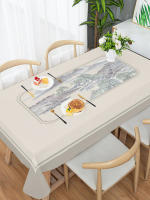 Manteles rectangulares simples y modernos, decoración para fiestas navideñas, mantel impermeable resistente a las arrugas para decoración de bodas - details 4