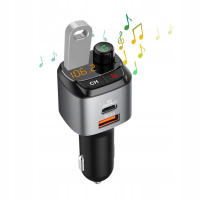 Transmisor Bluetooth FM MÁS POTENTE, Cargador de coche QC3.0, USB-C - details 2