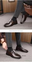 Zapatos de cuero genuino, mocasines para Hombre, zapatos de cuero informales de negocios, zapatos planos clásicos suaves transpirables para Hombre - details 15