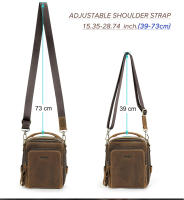 Bolso de hombro pequeño para hombre, bandolera de piel auténtica para iPad de 8,3 pulgadas, Bolso Mini de diseñador Vintage, nuevo - details 7