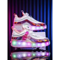 Zapatos de Ruedas Baozou Modelos Sencillos y Dobles Automáticos LED de Luz - details 5