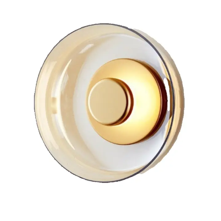 Apliques de pared de vidrio modernos, lámpara de pared del dormitorio, decoración interior, accesorio de iluminación de pared nórdico para sala de estar, dormitorio, escaleras - 1