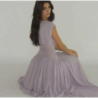 Elegante Vestido de Fiesta para Mujer Cintura Ajustada, Cuello O, Vestido Largo sin Mangas - details 5