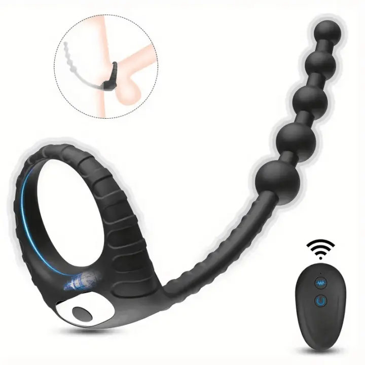 Control Inalámbrico Enchufe Anal Vibrador Estimulador de Prostata Receptor de Placer Remoto - 1