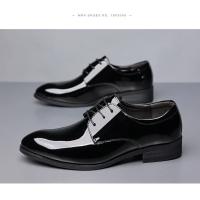 2025 otoño nuevos zapatos formales de estilo inglés de negocios para hombres zapatos casuales de cuero negro para uso en la oficina de la boda - details 9