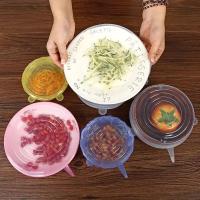 Tapas elásticas de silicona de 6 piezas, tapa Universal para cuenco, olla, sartén para cocinar alimentos frescos, cubierta para microondas - details 4