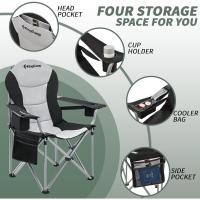 Silla Plegable Support Padd con Portavasos Portátil para Exteriores, Deportes, Picnic, Poliéster, Negro, 1 - details 4