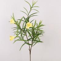 Ramas artificiales de gloria de la mañana de 100cm, elegantes y hermosas flores de Oleander de simulación, flor falsa hecha a mano de tacto Real - details 3