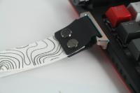 Hebilla de Cinta de Aluminio Personalizable para Teclado Wooting Diseño Brillante Metálico, Duradero, Accesorio de Juego con Estilo DIY - details 10