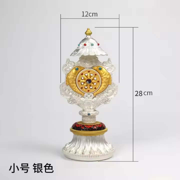 Colección de budismo esotérico tibetano, decoración del hogar, combinación de ocho tesoros propicios, decoración de equipos de Buda - 1