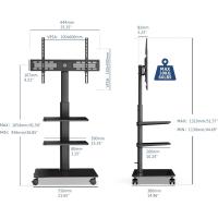 Soporte de TV Móvil Ajuste de Altura y Giro Para Pantallas de 32 a 60 Pulgadas MAX VESA 600 * 400mm - details 3