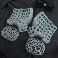Dactyl Manuform Split Keyboard Kit Hotswap Cableado Modo Único con Plam Rest Custom 6x7 / 4x6 / 5x7 Vial de Teclado Mecánico Dividido Cable doble tipo C Teclado gris negro blanco Accesorios para juegos - details 2