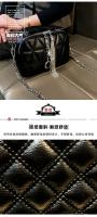 Marca Hong Kong2025Bolso de mano de lujo para mujer, bolso cuadrado pequeño de artículos genuinos de rombo, bolso de mano a juego de estilo occidental Premium - details 2