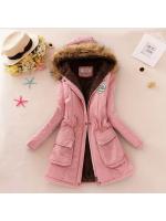 2024 New Autumn Winter Women Cotton Jacket Padded Casual Slim Coat Emboridery Hooded Wadded Warm Overcoat - details 14