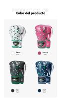 Guantes boxeo 12 oz hombre mujer kick boxing Duradero MMA  marciales muay thai niños entrenamiento Equipos de protección - details 7