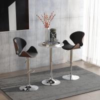 Mesa de Bar Regulable en Altura con Base Redonda y Antideslizante para Cocina Comedor Ø60x69-93 cm Blanco - details 1