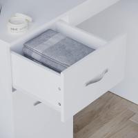 Descuento Riano - tocador para Maquillaje de 3 cajones, para mobiliario de Dormitorio, Blanco - details 3