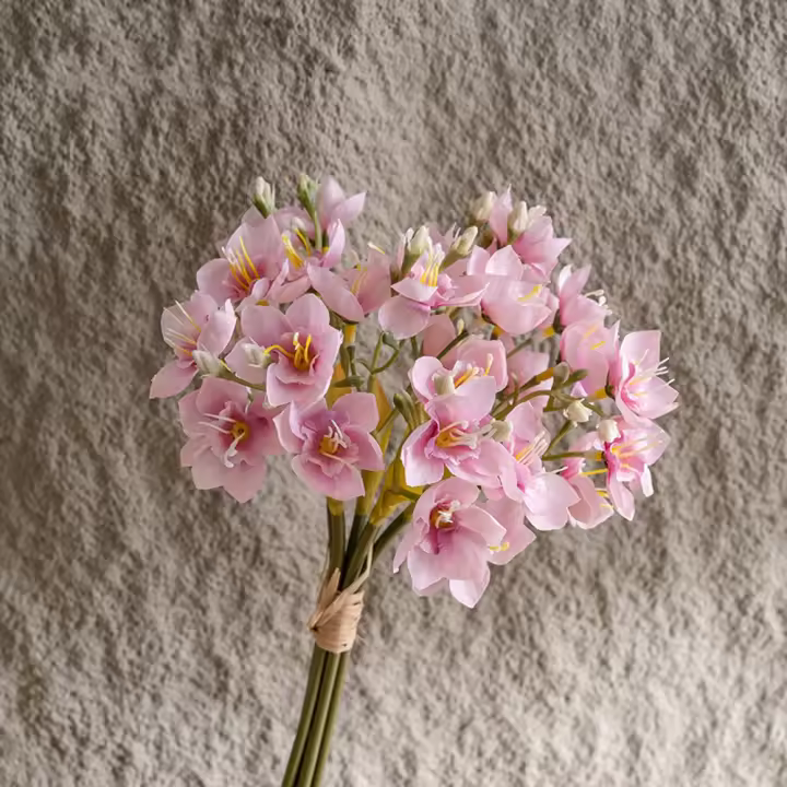 Ramo de narcisos artificiales de tacto Real, flor de narciso de seda hecha a mano de lujo, flor falsa elegante, escritorio para sala de estar - 1