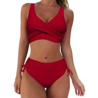 Sexy alta cintura Bikinis 2025 nuevo Halter bañadores mujeres traje de baño femenino bikini set imprimir body verano biquini - details 4