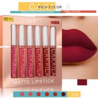 Juego de brillo de Labios mate de 6 piezas, Barras de Labios Antiadherentes, Resistentes al Agua y de Larga Duración - details 3