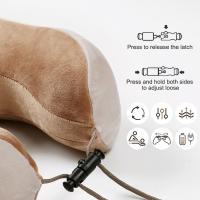 Masajeador eléctrico multifuncional para cuello, almohada portátil en forma de U, masajeador Cervical para hombro, almohada de masaje relajante para viaje en casa y coche - details 2