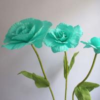 NUEVA flor artificial de 40 cm, tamaño grande, 40 cm de largo, flor de peonía artificial, rama de rosa de espuma PE, simulación de jardín de rosas - details 16