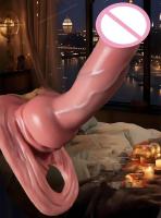 Empaque privado Sexy 3 tamaños Extensión de silicona Suave Eyaculación retardada consolador para perros Condón Extensor Funda para pene Juguetes sexuales Hombres Adultos 18 - details 0