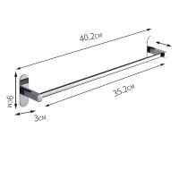 Toallero sin perforaciones, colgador de toallas, estante, soporte de almacenamiento de toallas, accesorios de baño, acero inoxidable - details 5