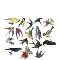 Pegatinas de Pájaros DIY de 17 Piezas Decoración de Libros, Juguetes y Papelería Artesanal - details 0