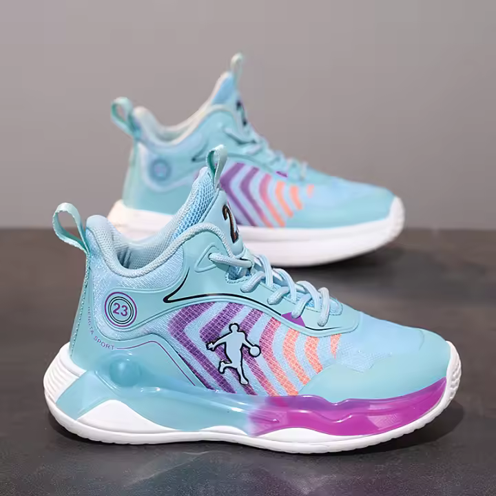 Nuevos zapatos de baloncesto para niños, zapatillas deportivas con plataforma al aire libre, ideales para clases de baloncesto, estudiantes - 1