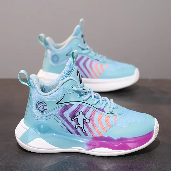 Nuevos zapatos de baloncesto para niños, zapatillas deportivas con plataforma al aire libre, ideales para clases de baloncesto, estudiantes - 1