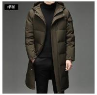 Chaquetas con capucha de plumón de pato blanco para hombre Parka impermeable gruesa y cálida de invierno para hombre Chaquetas de plumón Parka larga - details 8