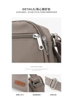 BINGMEI nuevo bolso de hombro casual para mujer tendencia japonesa color sólido tela Oxford antisalpicaduras simple versátil bolso de mensajero de moda - details 8