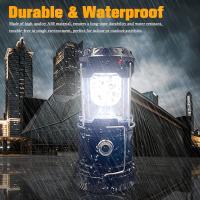 Linterna Solar para acampar, linterna LED plegable Solar recargable por USB, luces colgantes de emergencia para acampar al aire libre - details 4