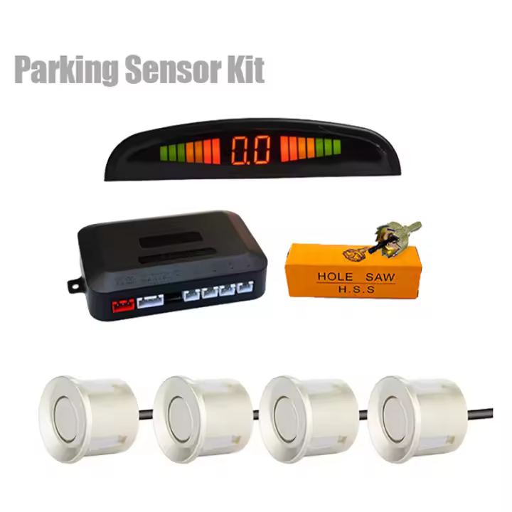 Kit de Sensor de estacionamiento LED Universal para coche, pantalla Digital precisa de 4 Radar, alarma de distancia de obstáculos, Kit Parktronic - 1