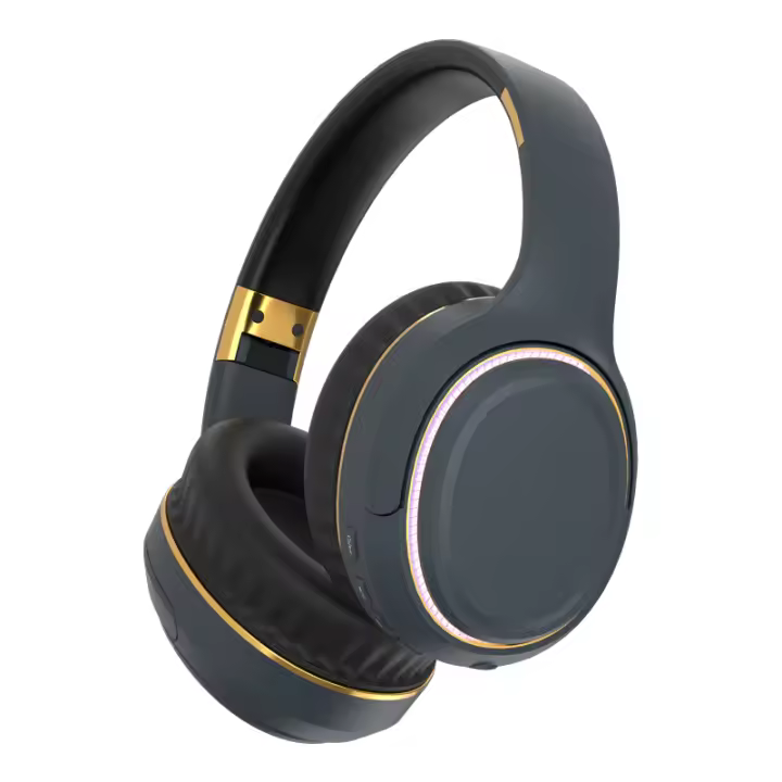 Auriculares inalámtricos con Bluetooth, audífonos con Cable de Audio AUX de 3,5mm, opción de Cable para PC, juegos, música, Luz de respiración RGB - 1