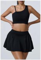 Conjunto de Yoga Transpirable de 2 Piezas Traje Deportivo para Mujeres Top de Crop de Yoga - details 10