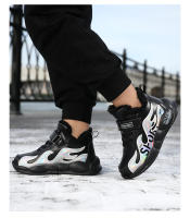 Zapatos deportivos de invierno para niños, zapatillas impermeables de cuero Pu para niños, zapatos antideslizantes para correr, botas cálidas de piel, zapatos de Trekking - details 22