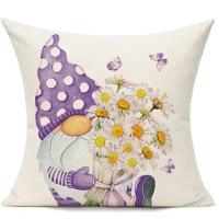 Funda de Almohada Amarilla 4 Piezas 40x40cm Decoración de Primavera y Verano Relleno de Jardín - details 0