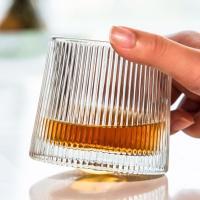 Vasos de Whisky giratorios con Base, vaso de cristal de Ron giratorio de 360 grados para cóctel y fiesta - details 3