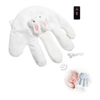 Almohada calmante para dormir de bebé, acapa automáticamente, Palma de felpa a coaxial, artefacto para dormir, seguridad eléctrica cómoda antifright - details 16