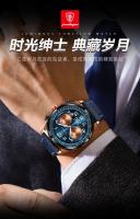 Reloj suizo nuevo para hombre reloj de cuarzo cronógrafo casual de moda para hombre - details 8