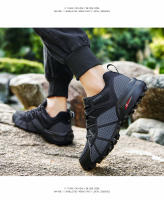 Nuevos zapatos de senderismo para hombre, zapatos de viaje de senderismo transpirables de malla, zapatos de campo traviesa para exteriores, zapatos deportivos de ciclismo de montaña - details 9