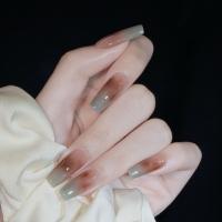 Caja de 24 piezas uñas removibles estilo corto parches uñas postizas uñas tabletas - details 75