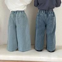 Pantalones Jeans para Niños Primavera Otoño Pantalones Largos con Cuadros para Niños y Niñas - details 11