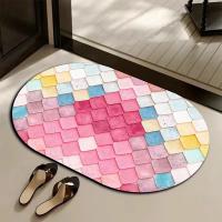 Alfombra de Baño de Diatomea Altamente Absorbente, Secado Rápido, Antideslizante para la Puerta del Baño - details 4